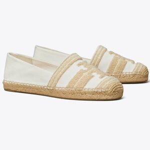 Tory Burch Tan and Cream Espadrilles